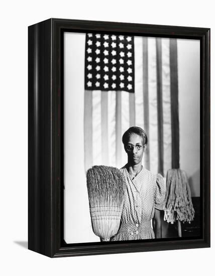 American Gothic, 1942-Gordon Parks-Framed Premier Image Canvas