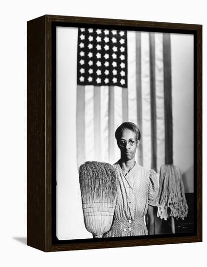 American Gothic, 1942-Gordon Parks-Framed Premier Image Canvas