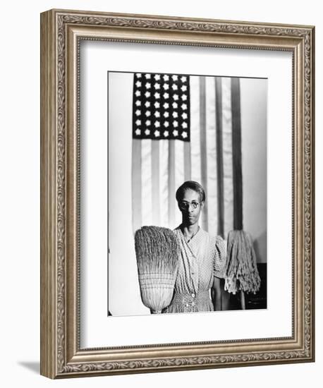 American Gothic, 1942-Gordon Parks-Framed Premium Giclee Print