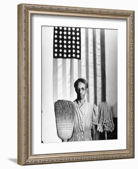 American Gothic, 1942-Gordon Parks-Framed Premium Giclee Print