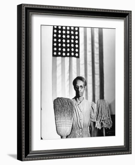 American Gothic, 1942-Gordon Parks-Framed Premium Giclee Print