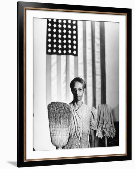 American Gothic, 1942-Gordon Parks-Framed Premium Giclee Print