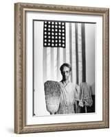 American Gothic, 1942-Gordon Parks-Framed Giclee Print