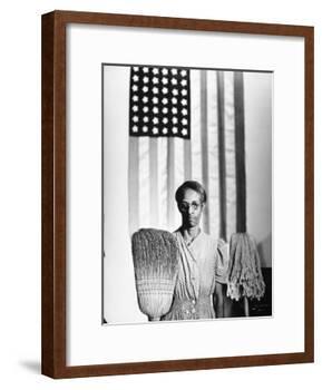 American Gothic, 1942-Gordon Parks-Framed Giclee Print