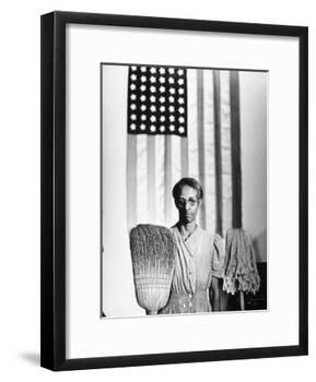 American Gothic, 1942-Gordon Parks-Framed Giclee Print