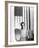 American Gothic, 1942-Gordon Parks-Framed Giclee Print
