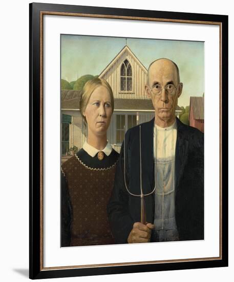 American Gothic-Grant Wood-Framed Premium Giclee Print