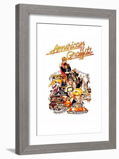 American Graffiti, 1973-null-Framed Giclee Print