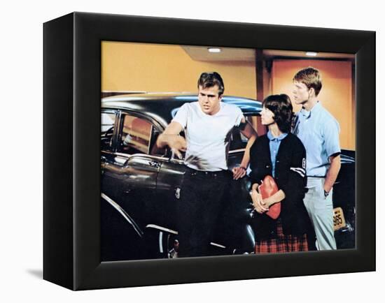 American Graffiti, Paul Le Mat, Cindy Williams, Ron Howard, 1973-null-Framed Stretched Canvas