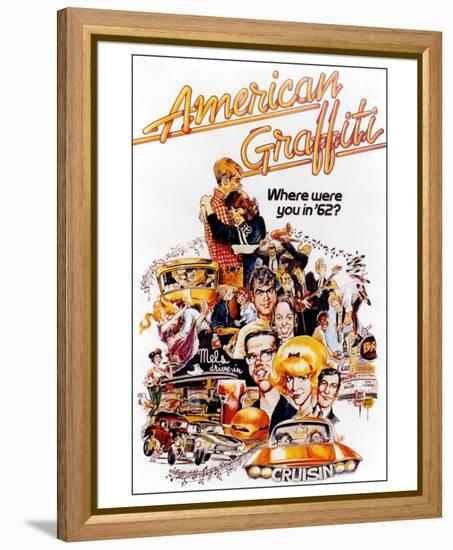 American Graffiti-null-Framed Stretched Canvas