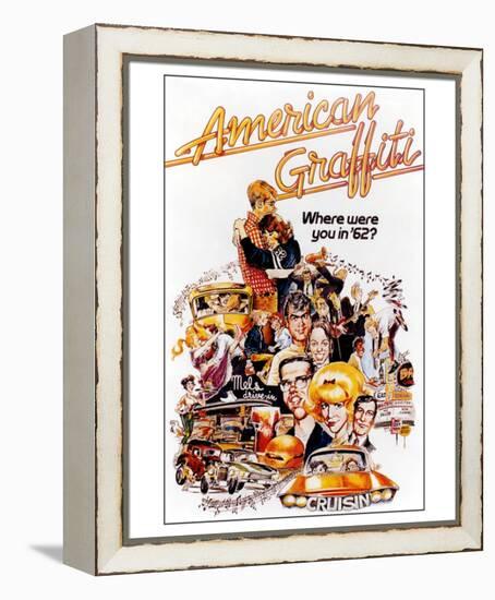 American Graffiti-null-Framed Stretched Canvas