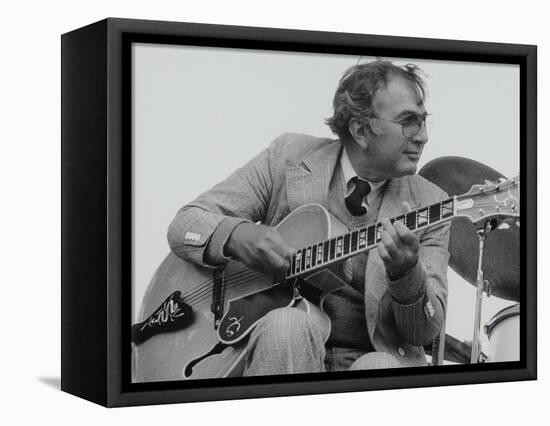 American Guitarist Bucky Pizzarelli on Stage at the Capital Radio Jazz Festival, London, 1979-Denis Williams-Framed Premier Image Canvas