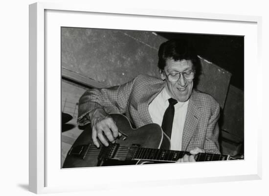 American Guitarist Tal Farlow Performing at the Bell Inn, Codicote, Hertfordshire, 1986-Denis Williams-Framed Photographic Print