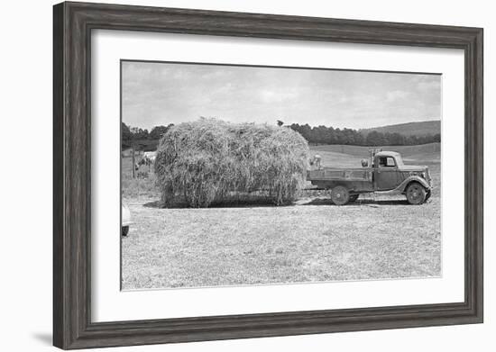 American Hay Farmer-null-Framed Giclee Print