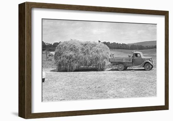 American Hay Farmer-null-Framed Giclee Print