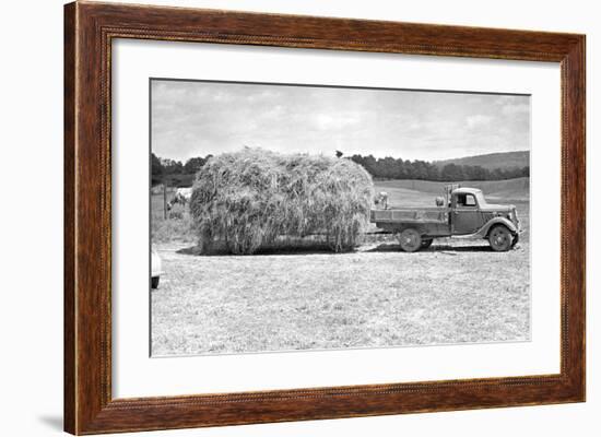 American Hay Farmer-null-Framed Giclee Print