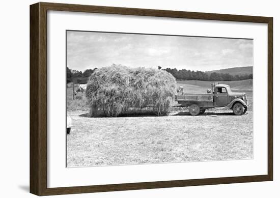 American Hay Farmer-null-Framed Giclee Print