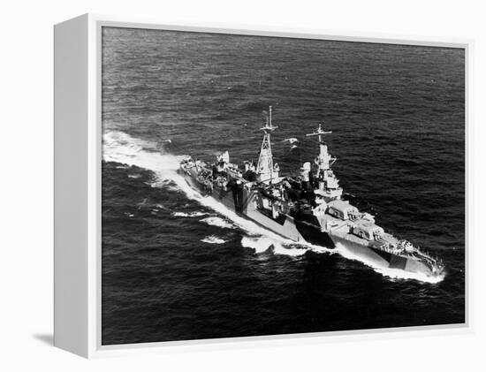 American Heavy Cruiser Uss Indianapolis at Sea-null-Framed Premier Image Canvas
