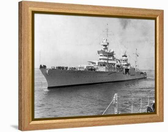 American Heavy Cruiser Uss Indianapolis-null-Framed Premier Image Canvas