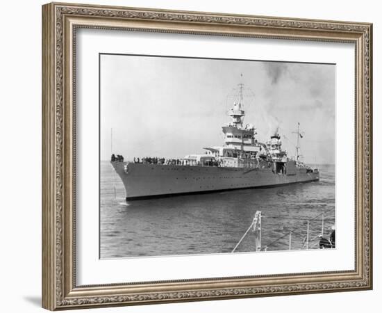 American Heavy Cruiser Uss Indianapolis-null-Framed Photographic Print