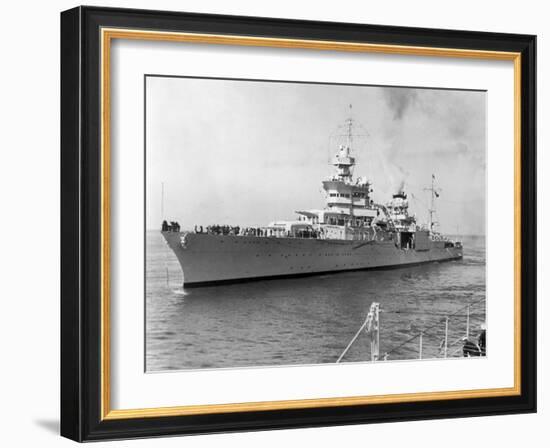 American Heavy Cruiser Uss Indianapolis-null-Framed Photographic Print