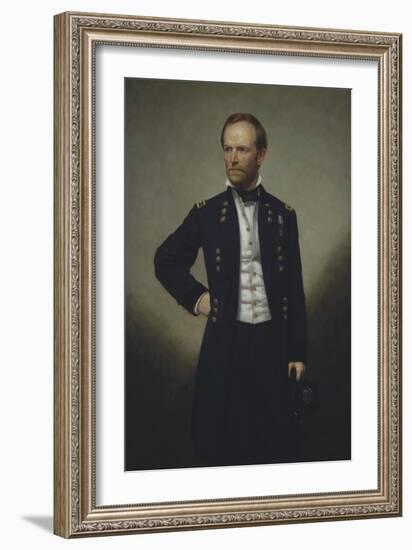 American History Painting of Civil War General William Sherman-Stocktrek Images-Framed Art Print