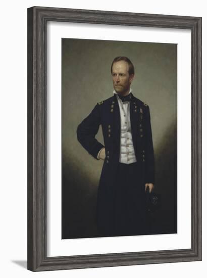 American History Painting of Civil War General William Sherman-Stocktrek Images-Framed Art Print