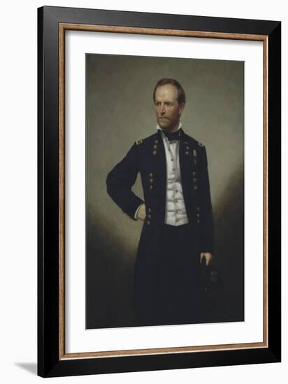 American History Painting of Civil War General William Sherman-Stocktrek Images-Framed Art Print