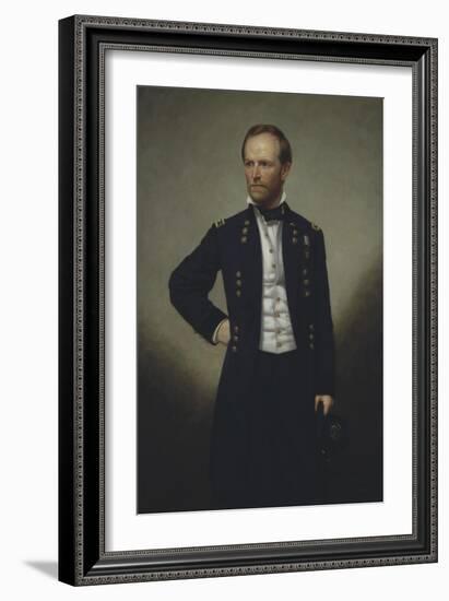 American History Painting of Civil War General William Sherman-Stocktrek Images-Framed Art Print