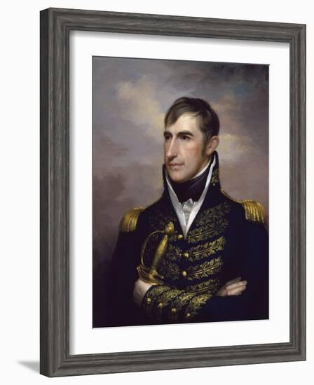 American History Painting of President William Henry Harrison-Stocktrek Images-Framed Art Print