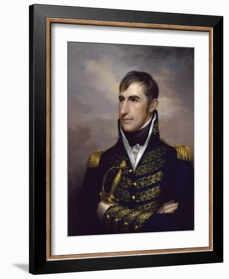 American History Painting of President William Henry Harrison-Stocktrek Images-Framed Art Print