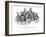 American History Print of the First African American Senator and Representatives-null-Framed Art Print