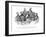 American History Print of the First African American Senator and Representatives-null-Framed Art Print