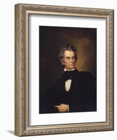 American History Print of U.S. Vice President and Senator John C. Calhoun-Stocktrek Images-Framed Art Print