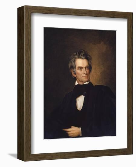 American History Print of U.S. Vice President and Senator John C. Calhoun-Stocktrek Images-Framed Art Print