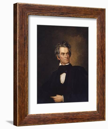 American History Print of U.S. Vice President and Senator John C. Calhoun-Stocktrek Images-Framed Art Print