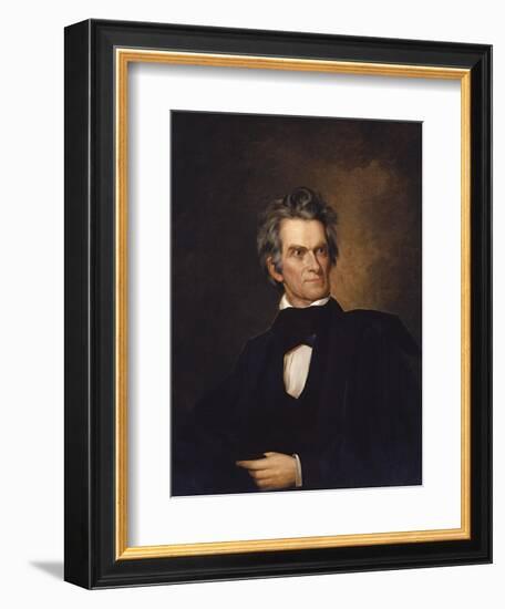 American History Print of U.S. Vice President and Senator John C. Calhoun-Stocktrek Images-Framed Art Print