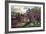 American Homestead in Spring, 1869-Currier & Ives-Framed Giclee Print