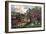 American Homestead in Spring, 1869-Currier & Ives-Framed Giclee Print