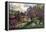 American Homestead in Spring, 1869-Currier & Ives-Framed Premier Image Canvas