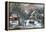 American Homestead in Winter, 1868-Currier & Ives-Framed Premier Image Canvas