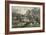 American Homestead Spring-Currier & Ives-Framed Giclee Print