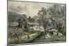 American Homestead Spring-Currier & Ives-Mounted Giclee Print