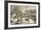 American Homestead Winter-Currier & Ives-Framed Giclee Print