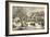 American Homestead Winter-Currier & Ives-Framed Giclee Print