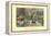 American Homestead Winter-Currier & Ives-Framed Stretched Canvas