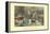 American Homestead Winter-Currier & Ives-Framed Stretched Canvas