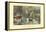 American Homestead Winter-Currier & Ives-Framed Stretched Canvas