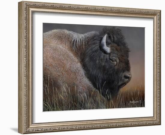 American Icon- Bison-Kevin Daniel-Framed Art Print