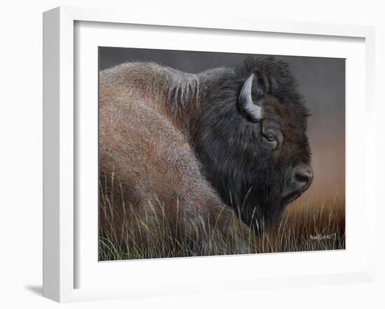 American Icon- Bison-Kevin Daniel-Framed Art Print